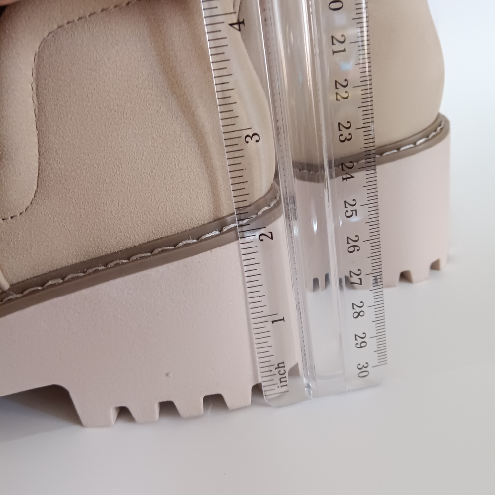 Beige Ankle Boots Time And Tru - Picture 3 of 10